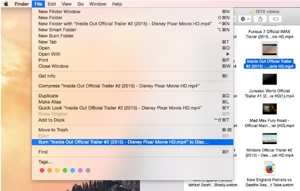 适用于 Mac 的 Finder DVD 刻录机