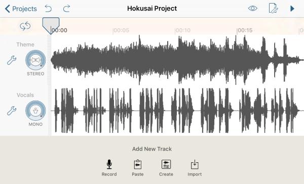 Grabadora de audio para iPhone Hokusai