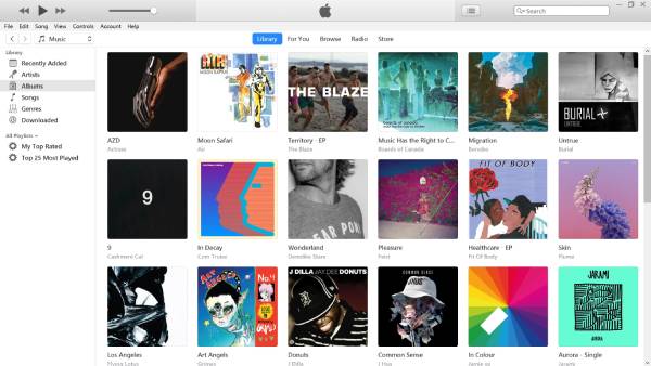 iTunes Interface