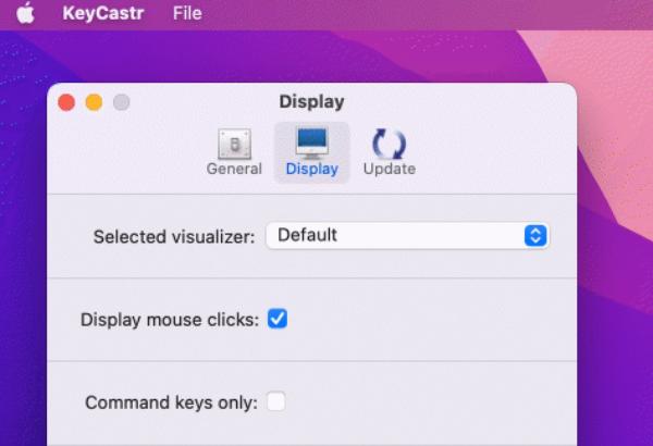 Keycastr Settings