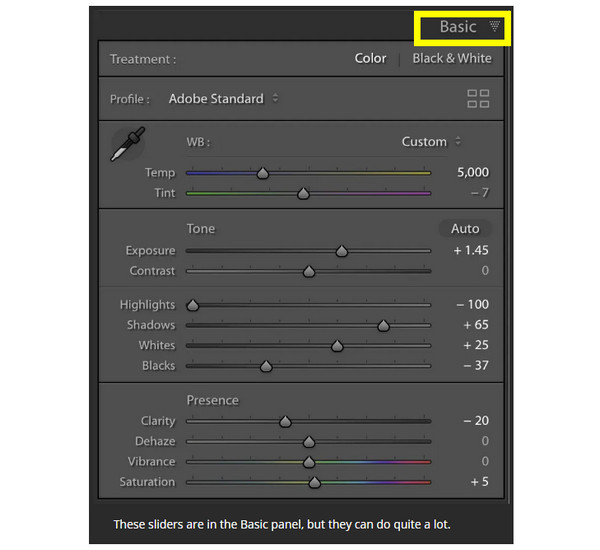 Lightroom Grundeinstellungen