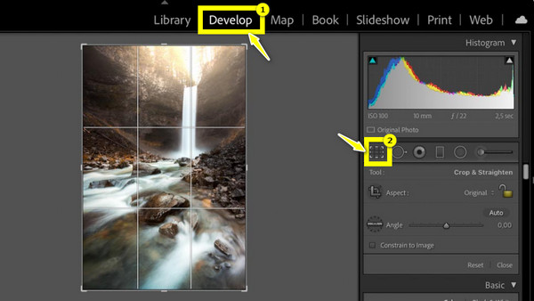 Lightroom-Zuschneiden