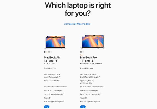Macbook Air 与 Pro