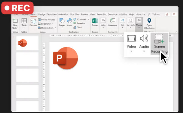 Grabador de pantalla de PowerPoint HP