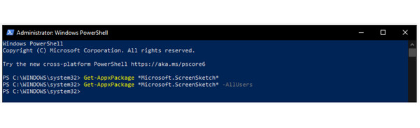 Powershell Uninstall Snipping Tool