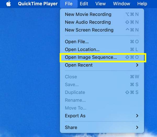 Quicktime Açık Görüntü Dizisi
