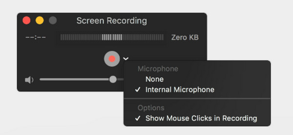 Grabador de pantalla de Firefox QuickTime Player