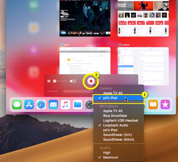 Quicktime Record iPad