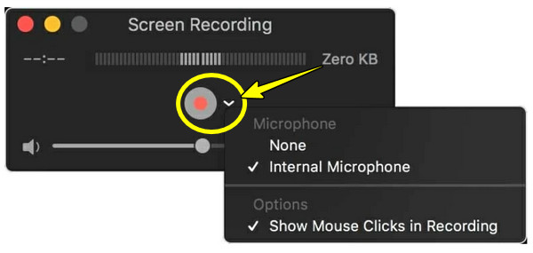 Quicktime Start Recording