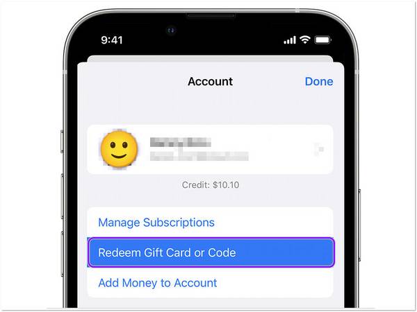 Redeem Gift Code iPhone