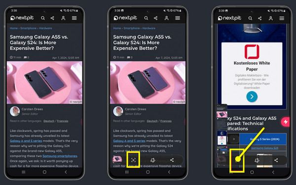 Samsung Scrolling Screenshot Android