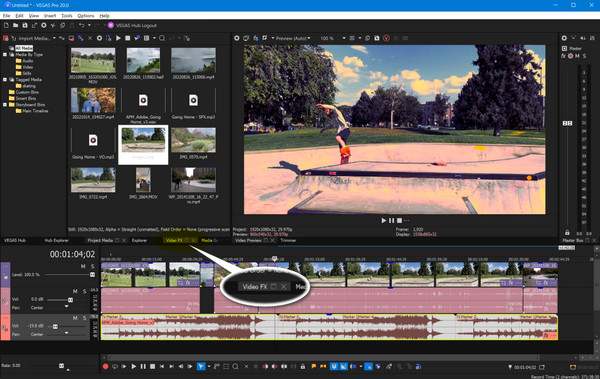 Sony Vegas Bắt đầu chỉnh sửa