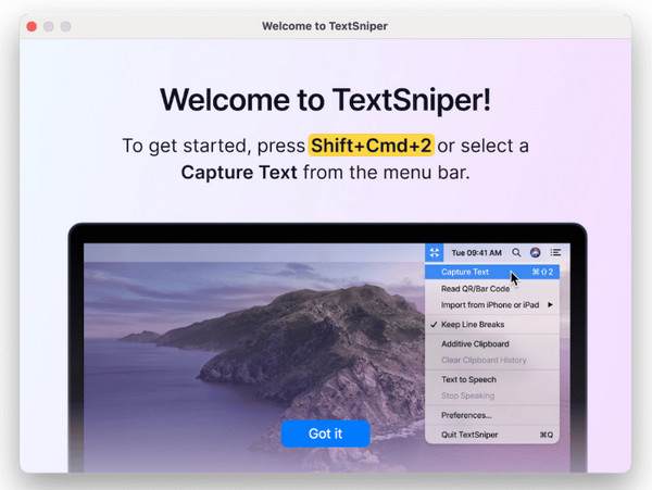 MacのTextsniperスニッピングツール