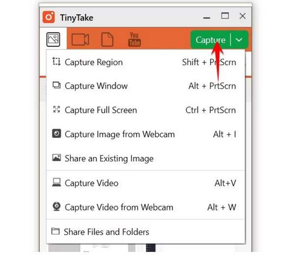 Trình ghi màn hình miễn phí Tinytake