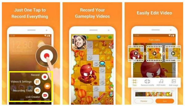 Gebruik Du Screen Recorde op Android