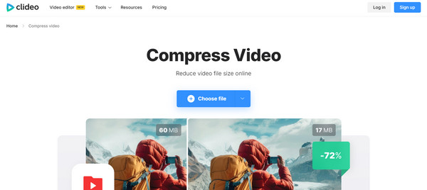 Videokompressor Clideo