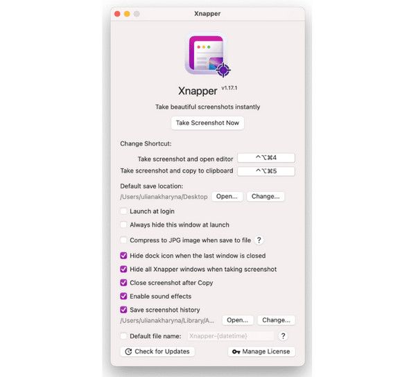 Mac の Xnapper スニッピング ツール
