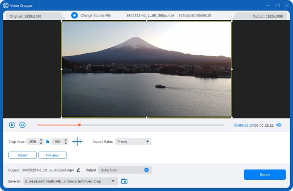 4Easysoft Muokkaa videon vientiä
