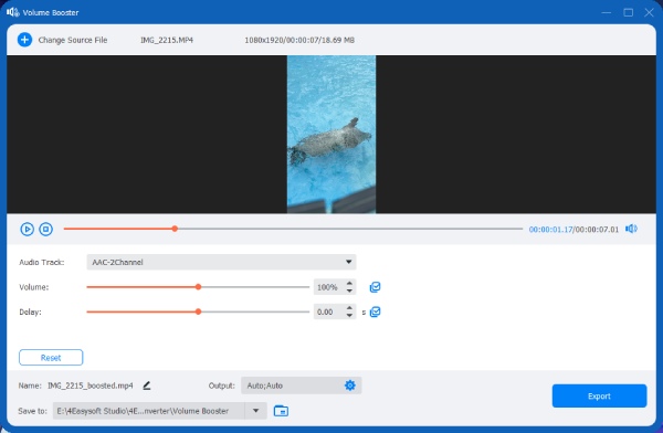 4easysoft Tăng âm lượng video