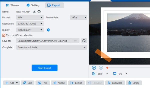 Adjust Format And Parameters