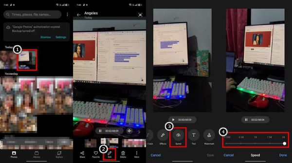 Alterar velocidade de vídeo do Android
