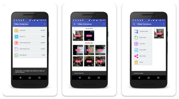 Android-videoiden pakkaus