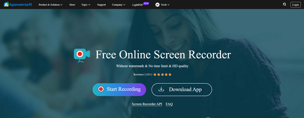 Apowersoft Online Screen Recorder Interface