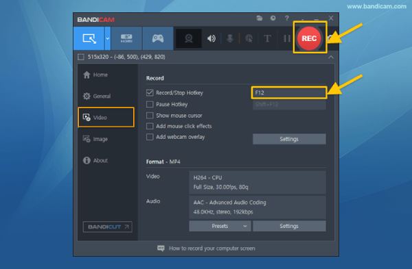 Bandicam 录制 Sling TV