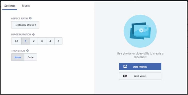 Choose Slideshow Settings