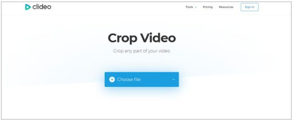 Clideo Crop Video Online