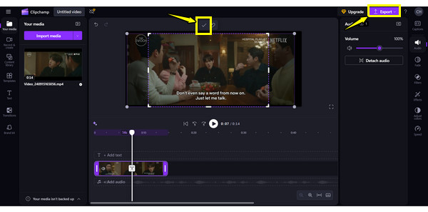 Clipchamp videóvágó
