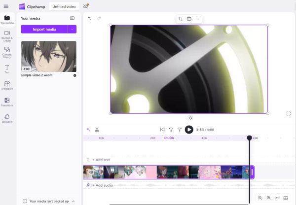 Clipchamp videószerkesztés online