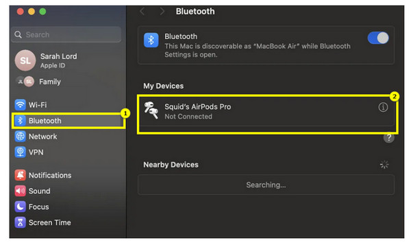 Sambungkan Airpods ke Mac