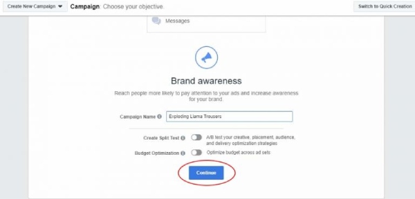 Facebook Brand Awareness