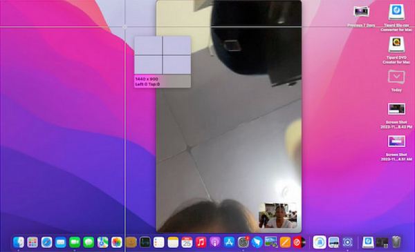 Facetime-Screenshot auf dem Mac