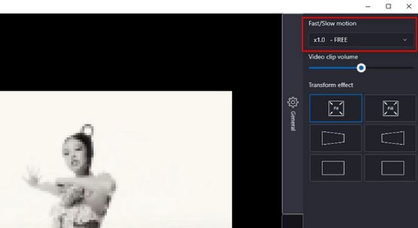 Configuração de movimento rápido