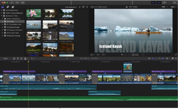 Final Cut Pro Mac-editori