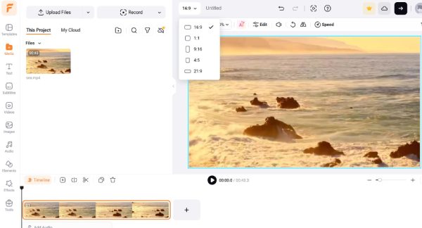Flexclip Crop Video Online