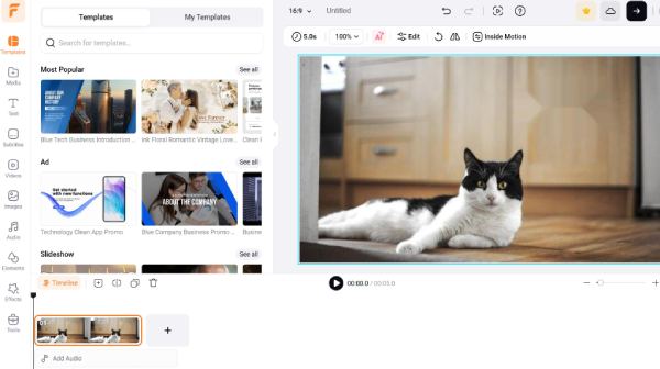 Flexclip online videószerkesztés
