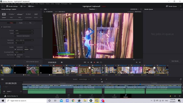 Game Video Edit Davinci