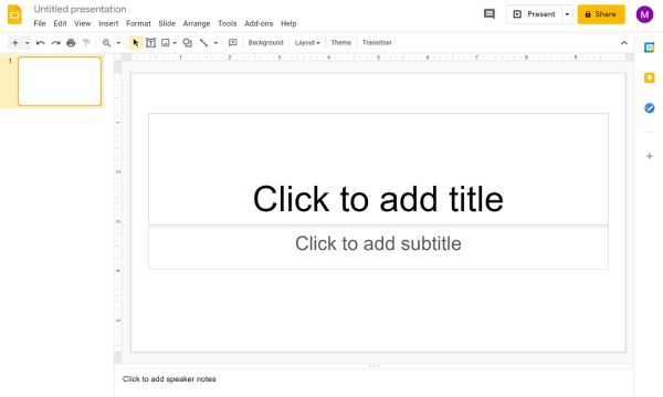 Créateur de diaporamas Google