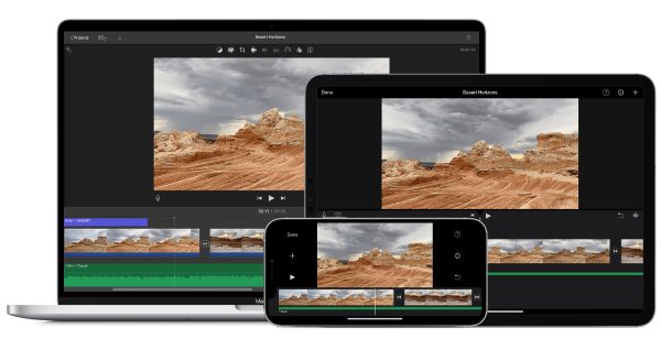 iMovie sur différents appareils