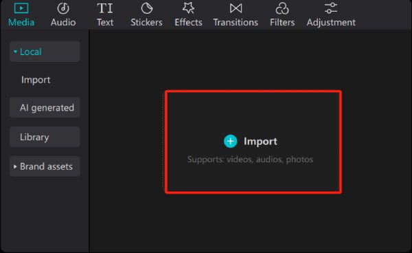 Importar vídeo Capcut