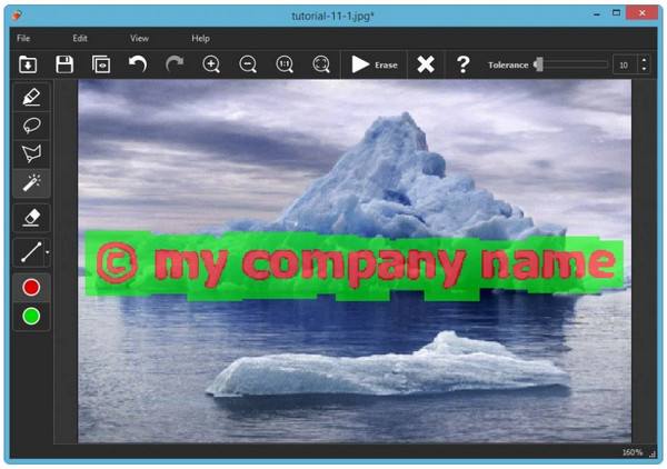 Eliminador de marcas de agua inpaint Ai