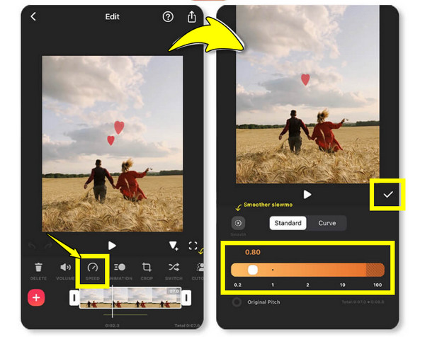 Inshot Ralentissez une vidéo