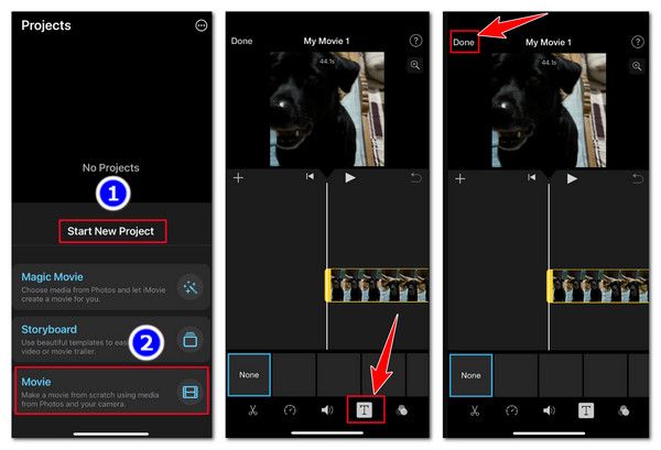 iPhone iPad Ajouter des sous-titres iMovie