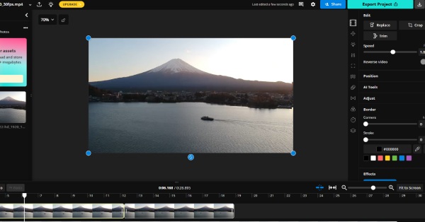 Kapwing Trim videó