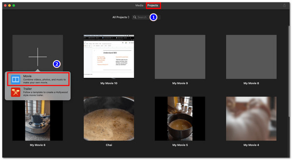 Exécuter l'importation de vidéos sur Mac