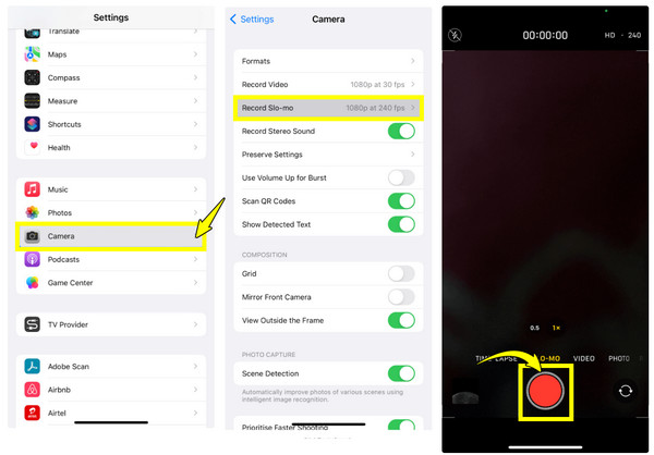 Créer des vidéos au ralenti sur iPhone