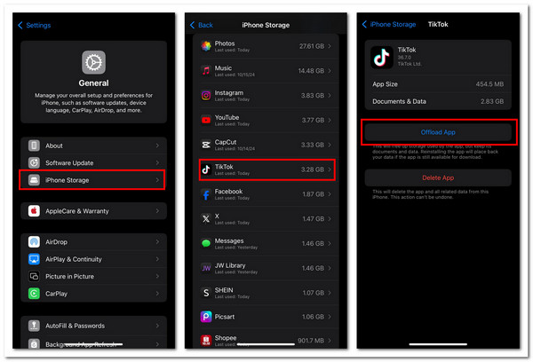 卸载 Tiktok iPhone